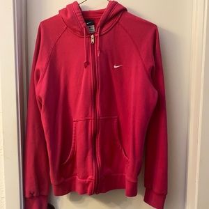 NIKE zip front hoodie